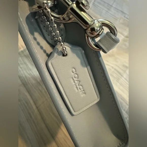 Coach Blue Slim Crossbody Bag In Sketch Signature Canvas NWT $250 MSRP - Picture 10 of 10